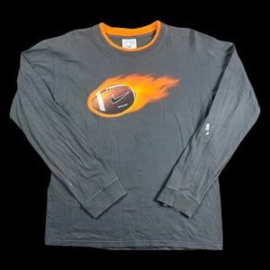 vintage nike burn it down football shirt